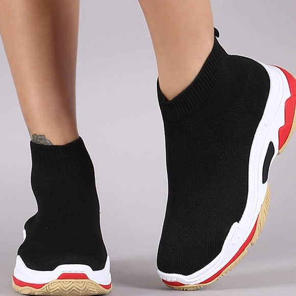 Knit Colorblock sock sneakers - Picture 3 of 3